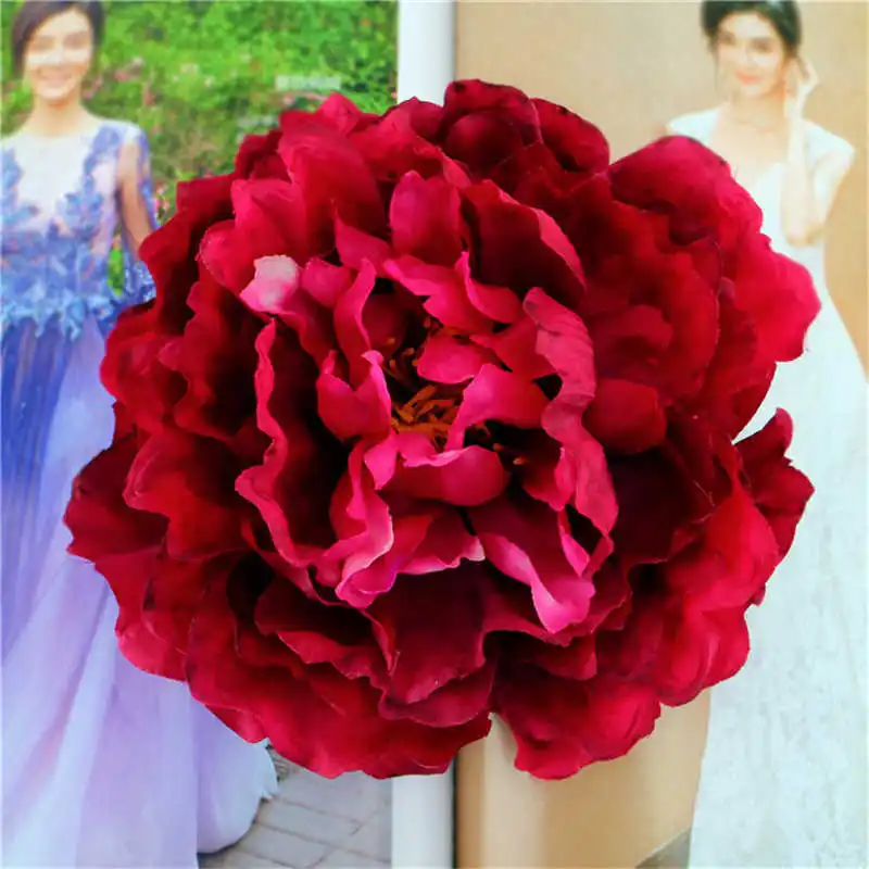 18cm Simulation of large peony flower head (5)