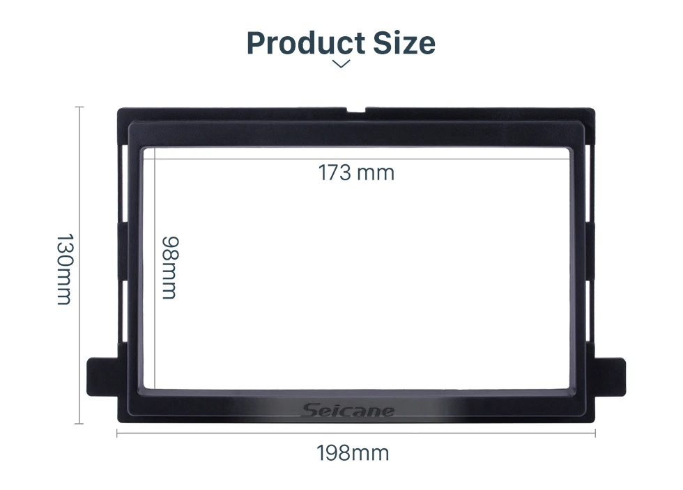 Seicane 173*98 мм OEM 2 Din универсальный монтажный комплект для отделки рамы автомобиля стерео фасции для Ford Edge Expedition Explorer Focus