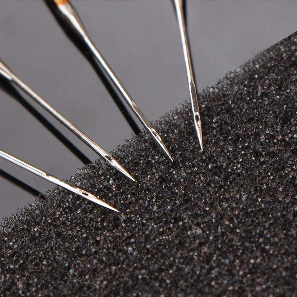 

10pcs/set Regular Practical Sewing Machine Needle Durable Stitching Accessories Spare Ball Point Useful Parts Alloy Steel Golden
