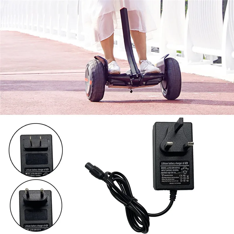 

1Pcs 2019 Electric Skateboard Parts Balance Car Scooter Power Adapter US/EU/UK Plug Mini Charger