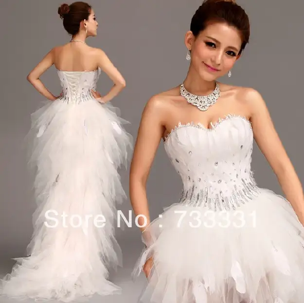 Diaphanous Crystal Beaded Sweetheart Empire Corset Short Front