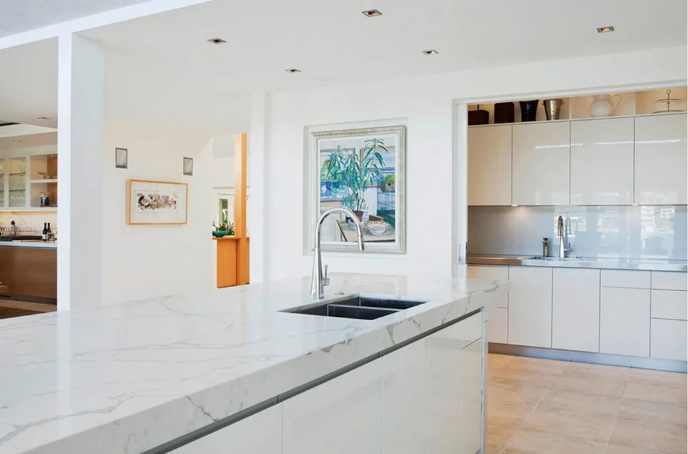 2017 modern high gloss white lacquer kitchen cabinets with ...