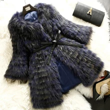 Новинка натуральный мех енота в полоску пальто натуральный Шуба енотовая BE1412-2 EMS