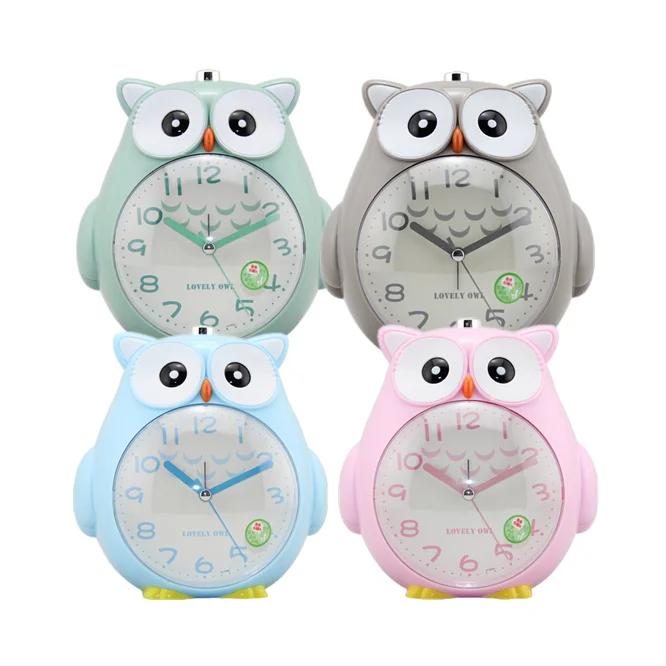 Симпатичные настольные часы Сова часы светящаяся функция будильник для детей друзья подарки бесшумный подметание движение