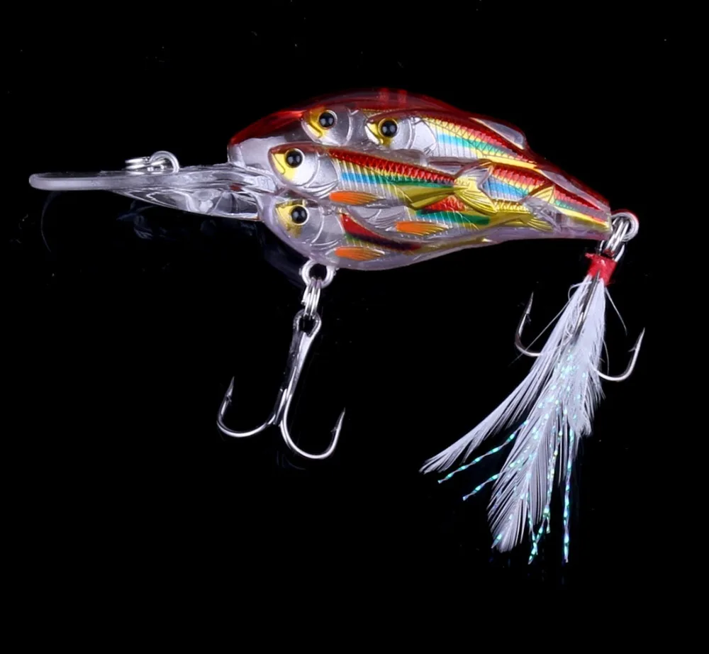 HENGJIA Hard Plastic Crankbiat Fishing Lure 7.5CM 9G 6# hooks Group Fishes Swimbait Minnow Fishing TAackle - Image 2