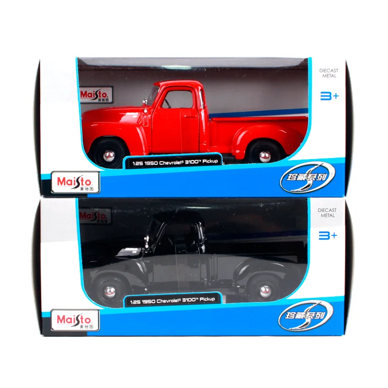 Maisto 1:25 1950 Chevrolet 3100 пикап винтажные автомобили литая модель автомобиля игрушка