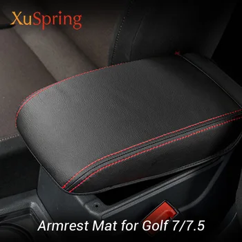 

Armrest Console Pad Cover Cushion Support Box Armrest Top Mat Liner Car Styling For VW golf 7 7.5 2017 2018 2019