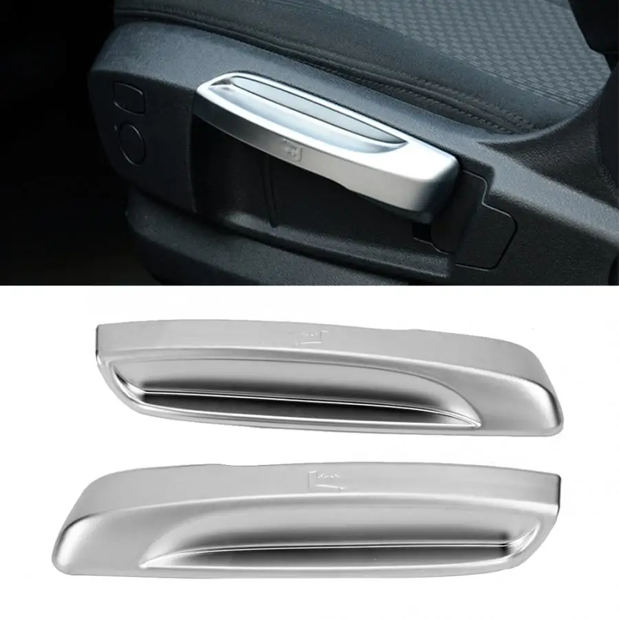 

2pcs Chrome Seat Adjustment Button Cover Trim Fit for BMW 2 Series F45 F46 218i 2015-2017 Chrome-plated Color