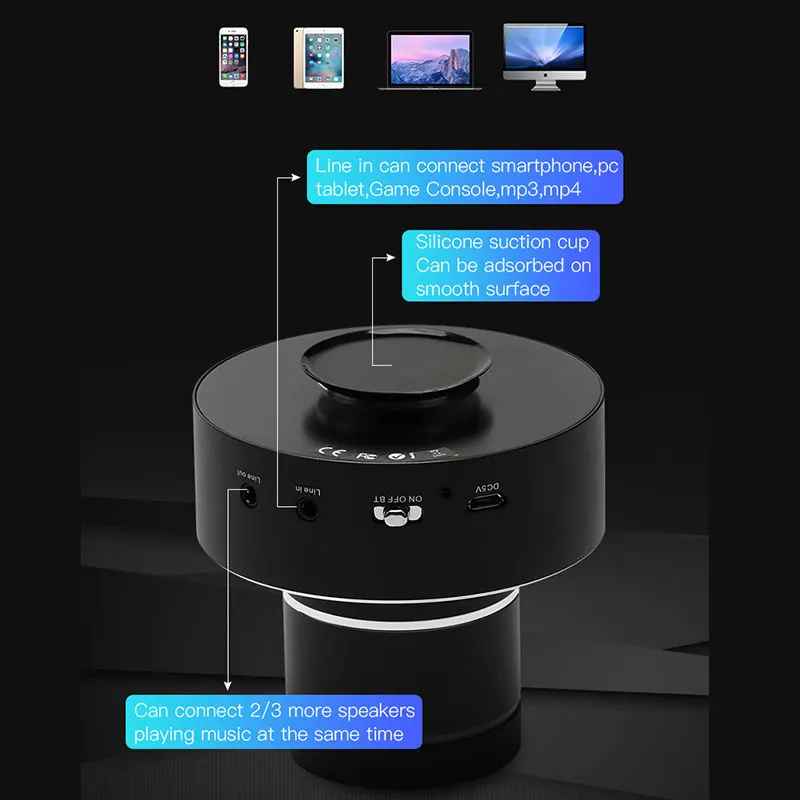 Adin 26W Wireless Bluetooth Speaker NFC Bass Audio