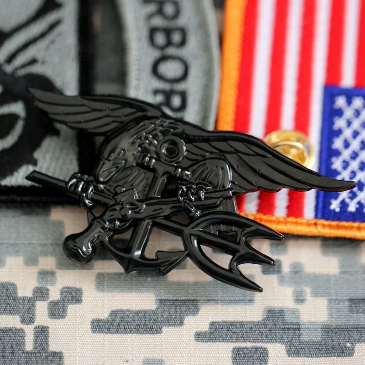 ВМС США уплотнения металлические значки покрытие брошь Орел колпачок медаль форма США брошь булавки