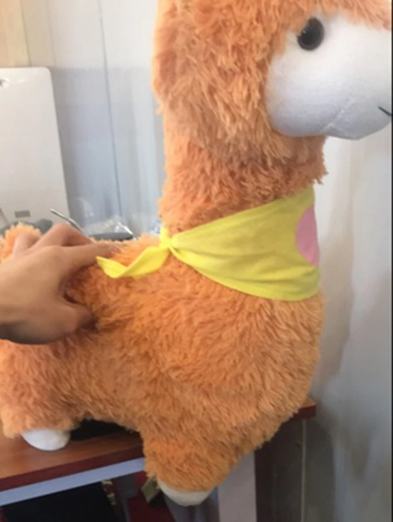 Dorimytrader Lovely Soft Alpaca Plush Toy Big Stuffed Animals Sheep Doll 45cm Gift for Kids 3 Colors DY61969(14)