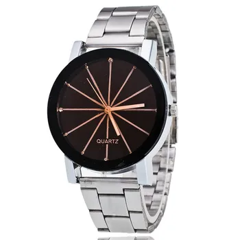 

FUNIQUE Couple Watch Bracelet Ladies White Flour Steel Strap Ray Watch Women Dress Clock Calendar For Women Drop Shipping