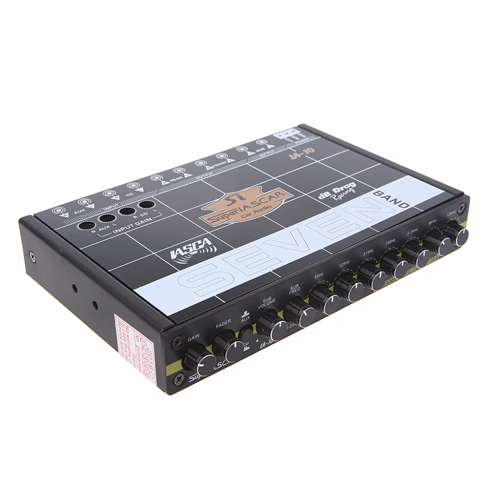 

High Quality 1 Set Car Audio 7 Band Equalizer Modified Car EQ Equalizer Class Fever Audio Car Tuner