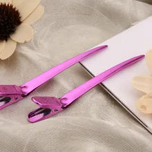 12 шт. заколки для волос стальной плоский металлический одинарный зубец Заколки-Аллигаторы для волос заколка для волос для бантов DIY аксессуары заколки