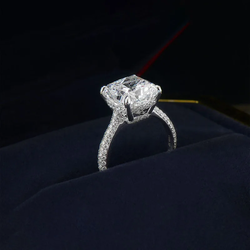 Блестящее квадратное циркониевое обручальное кольцо для женщин, обручальное кольцо для помолвки, женское модное ювелирное изделие
