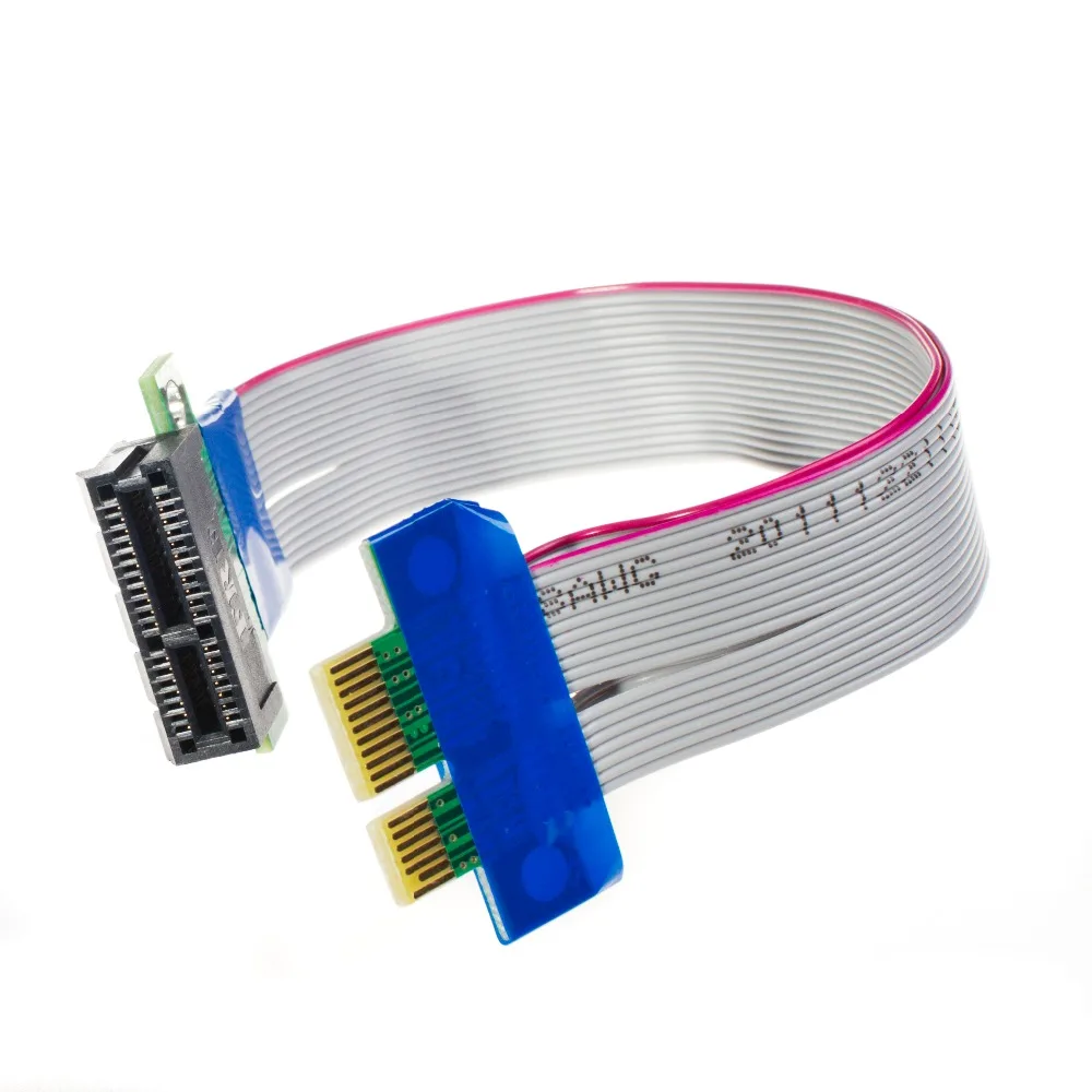 PCI E 1X до X1 расширения слота карты ленты PCIe гибкий переместить кабель для майнинга