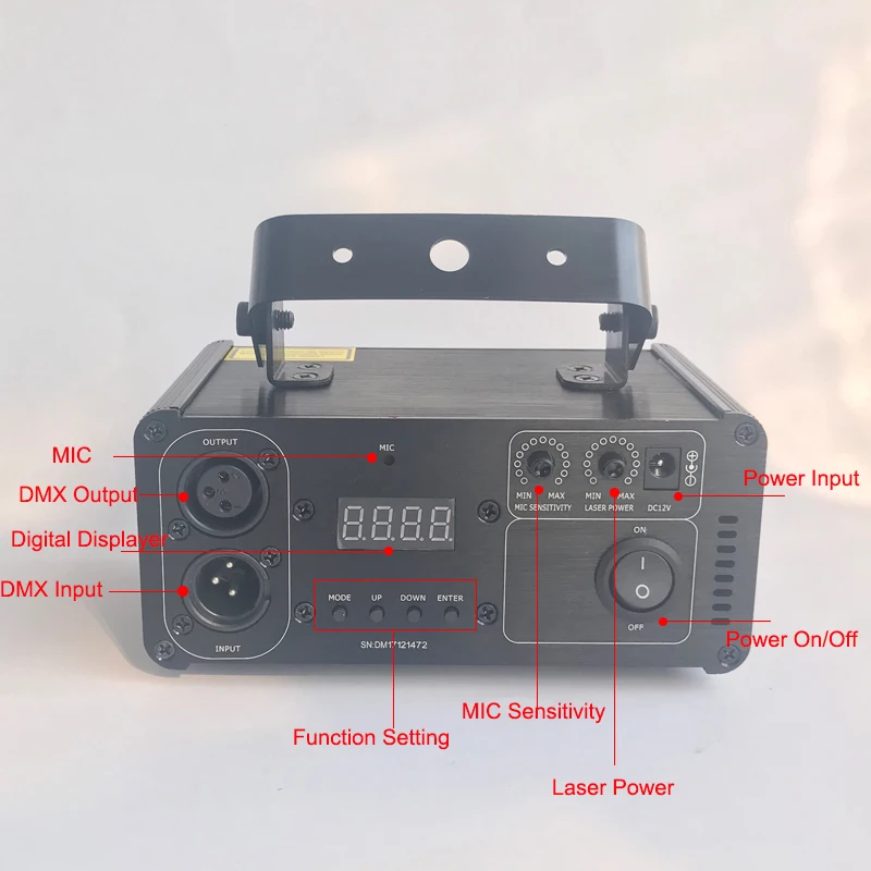Портативный RGB диско свет светодио дный эффект DMX лазерный проектор Lumiere DJ музыка