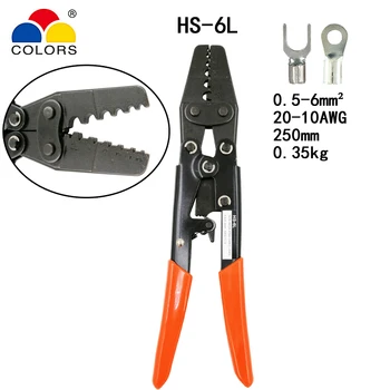 

HD-6L crimping plier for non-insulated terminals (Point type) Japanese style capacity 0.5-6mm2 20-10AWG electrical tools
