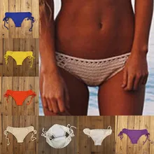 11 цветов, вязаные крючком шорты, сексуальные кружевные сексуальные бикини, женские пляжные плавки/трусы