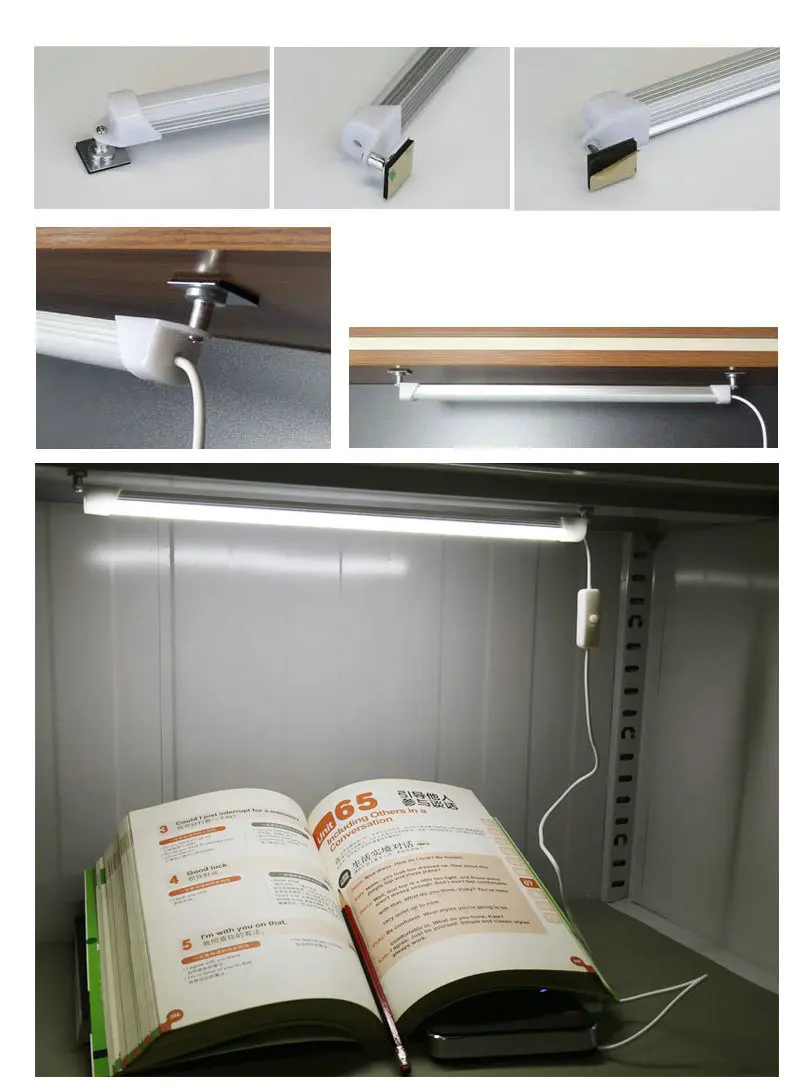 5V lampe livre à LED étudiant école dortoir lampe de lecture USB commutateur réglable bande de LED pour le travail de bureau enfants étude lampe de bureau