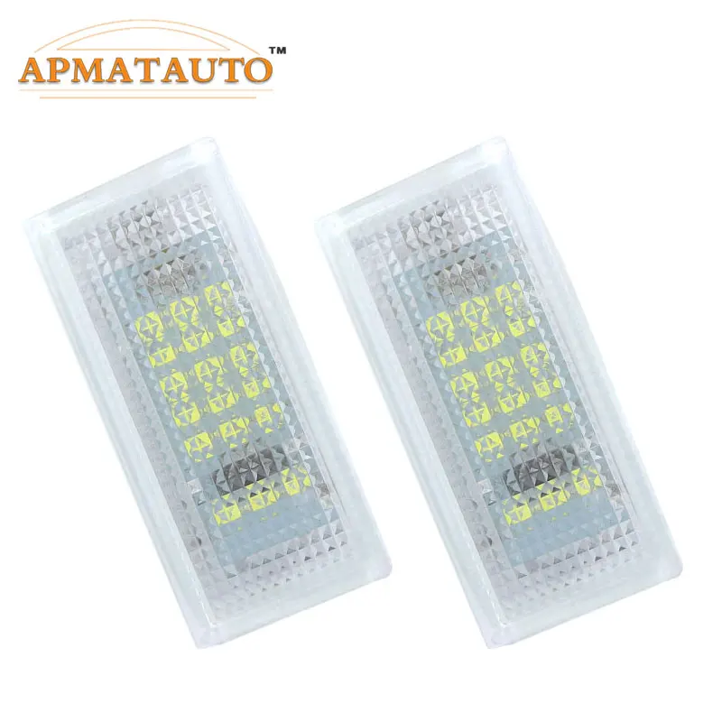 

2pcs 18 SMD White Car Led license Plate Light lamp For BMW E46 4D 1998 - 2003 Year Canbus Error Free