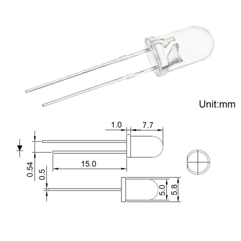 5mm uv led diode