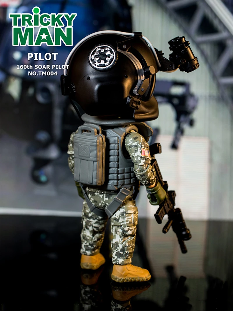 13 см " фигурка солдата TM004 парить фигурка пилота куклы TM003 Trickyman Seal Team 6 Pointman стрелок Рисунок Коллекция