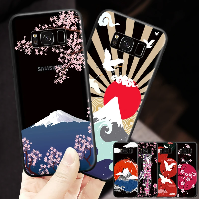 Жесткий чехол для телефона с изображением живописного японского стиля Samsung Galaxy A3