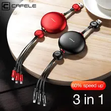Cafele Newest 3 in 1 USB Type C Micro USB Cable Type-c for iPhone Charger Cable 120cm 3A Fast Charging USB C Cable usb 3 1 type e to usb 3 0 motherboard 19pin 20pin cable 20cm for asus rog maximus ix formula strix z270i z270g usb 3 1 type e