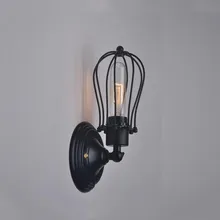 Vintage Mini lámpara de pared Base E26/E27 Industrial Retro Luz lámpara ajustable Café Bar luces de iluminación