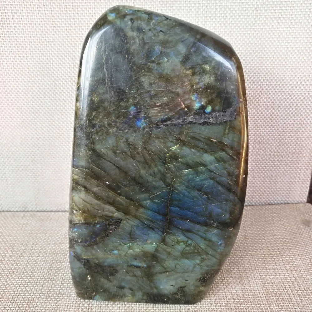 

1360g natural labradorite quartz crystal specimen