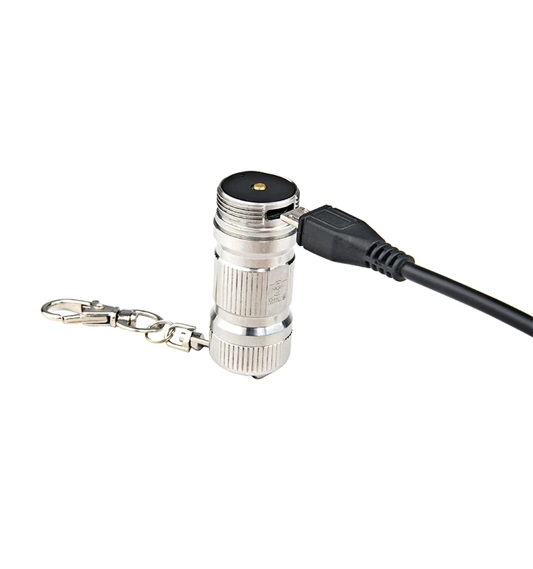 MINI08 Водонепроницаемый 3 Вт 180LM литиевая батарея USB Перезаряжаемый фонарик с 16340 батареей