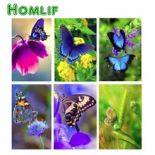 5D DIY заказной набор для картин из алмазов eigen foto Луг бабочки полный квадратный стежок Алмазная вышивка мозаика