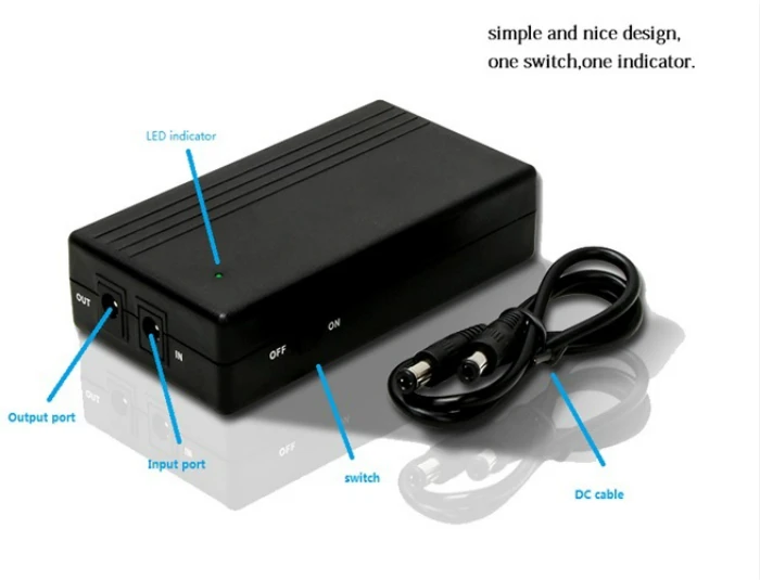 12v mini ups with dc output