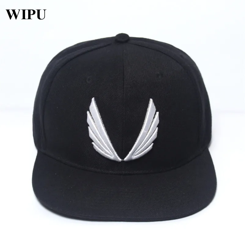 WIPU Новая модная красная черная шляпа, бейсбольная кепка Кепка в стиле хип-хоп крутая Спортивная Кепка Snapback высокого качества для мужчин и женщин Регулируемая