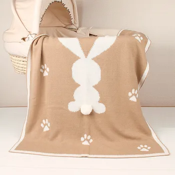 

New Hot Soft Cute Newborn Infant Baby Kids Rabbit Knitting Blanket Bedding Quilt Play Blanket For Baby Boy&Girl Blanket New