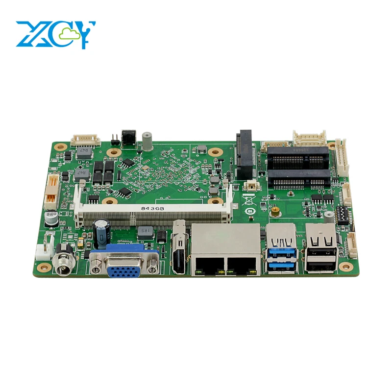 

XCY Embedded Computer Motherboard with Intel Celeron 2955U Processor Dual NIC HDMI VGA 8xUSB Mini PCI-E WiFi 4G LTE SIM Card