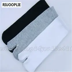 Riuooplie 3 pair/bag унисекс японские кимоно шлепанцы сандалии Разделение носок таби ниндзя Носки для девочек Черный, серый цвет белый (11609001)