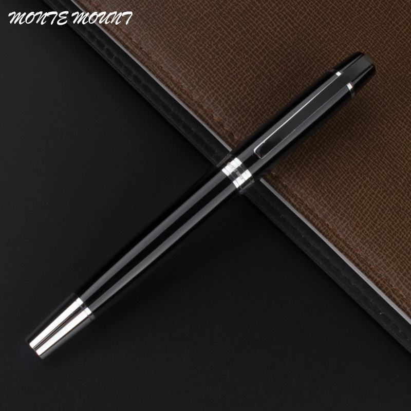 MONTE MOUNT Высокое качество Черный Ролик Шариковая ручка с школьные офисные канцелярские принадлежности Роскошный подарок на день рождения ручки