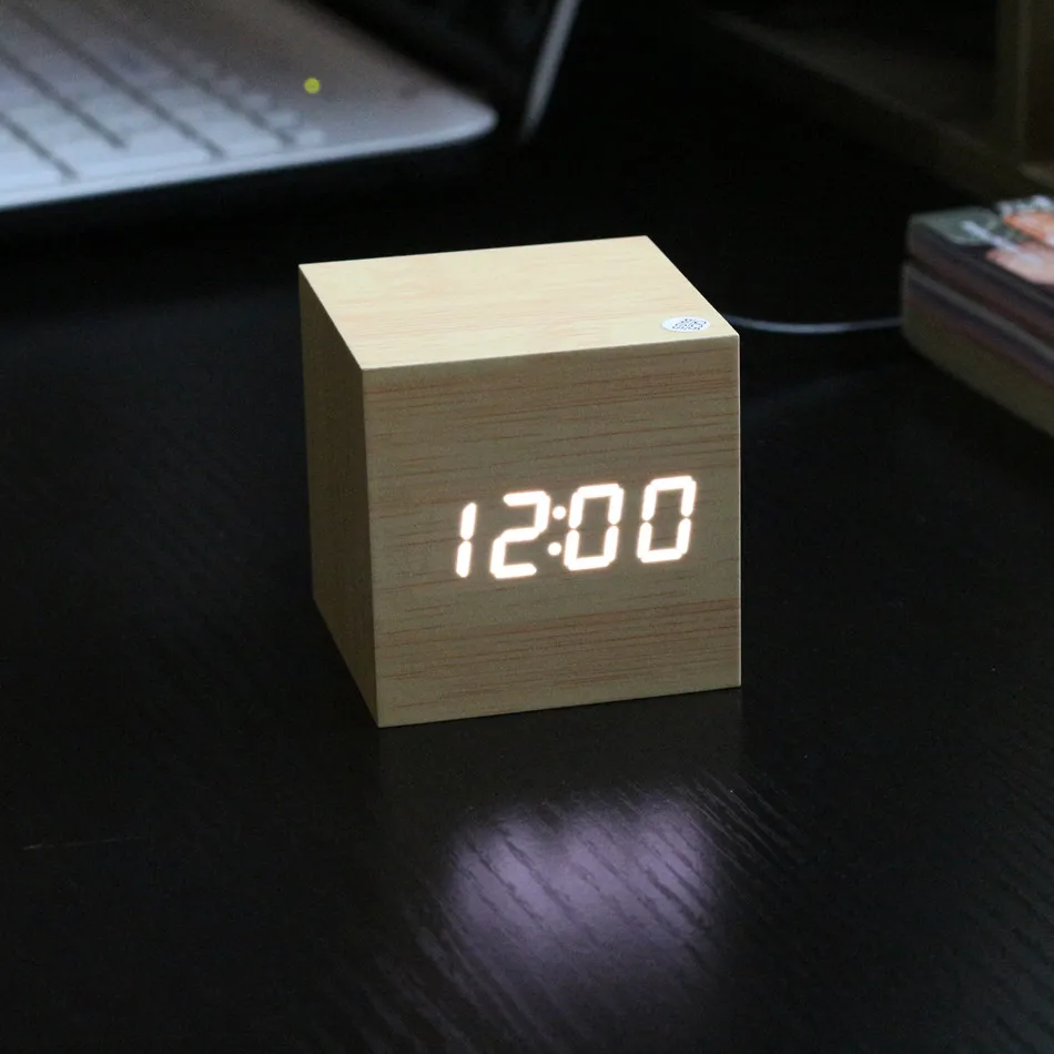 Antique Digital Clock LED Office Clock Vintage Retro Table Personalized Brief Art Clock Silent Watch Electronic Clock Home Decor