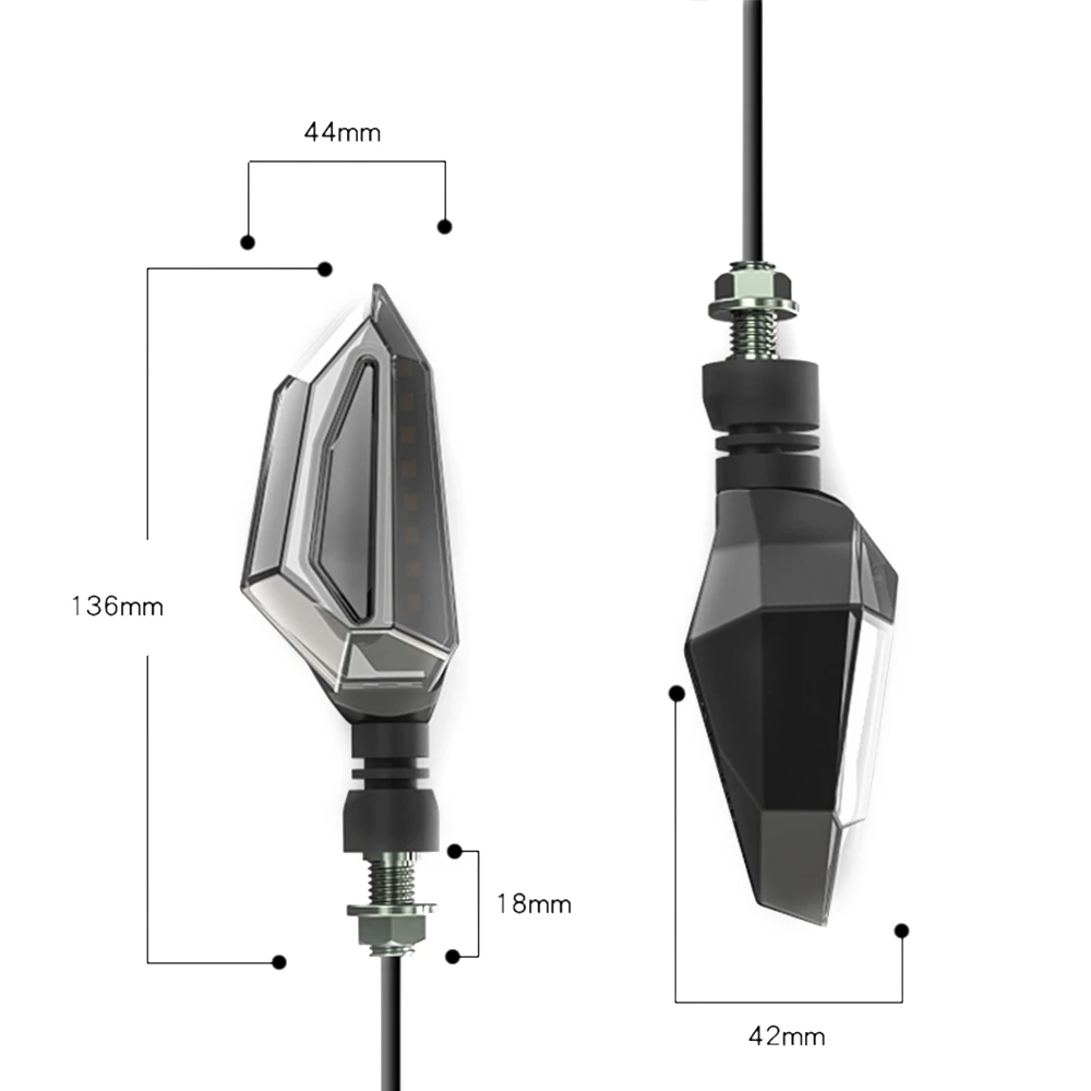 Дух зверя мигает мотоцикл Led указатель поворота для kawasaki ninja 250r honda конь cbr1100xx Триумф bonneville s1000xr