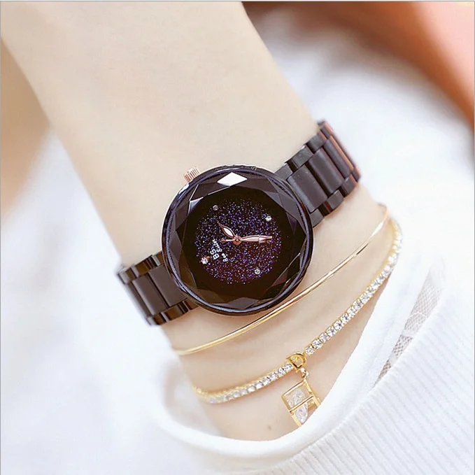 Часы наручные женские кварцевые со стразами роскошные Изящные деловые