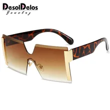 Square Oversized Sunglasses Women Fashion Rimless Sun Glasses Lady Brand Designer Vintage Shades Gafas Oculos de sol UV400 Square Oversized Sunglasses Women Fashion Rimless Sun Glasses Lady Brand Designer Vintage Shades Gafas Oculos de sol UV400