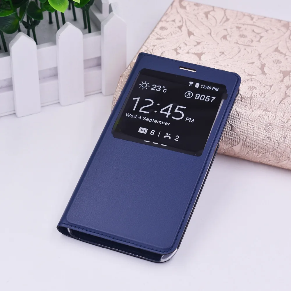 Роскошный флип-чехол для телефона из искусственной кожи с окошком для samsung Galaxy S6 S7 edge S8 S9 Plus Note 8 9 S8+ S9+ Note9 чехол-накладка