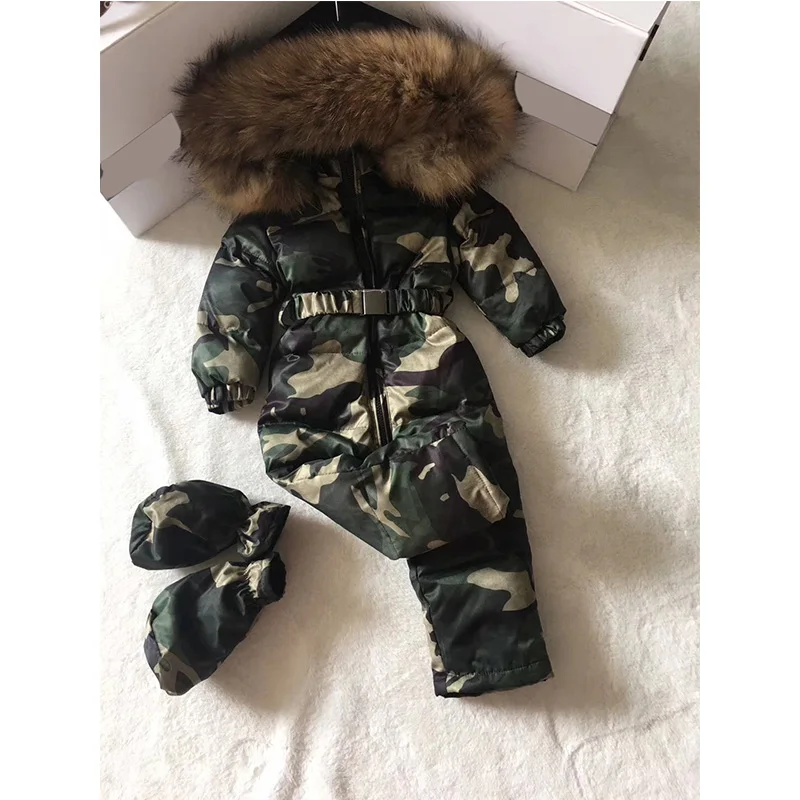 Детский зимний комбинезон для новорожденных зимняя одежда малышей мальчиков от 0