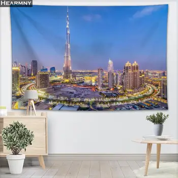 

Custom Dubai Wall Tapestry Home Decorations Wall Hanging Forest Tapestries For Bedroom 100x150CM,140x250CM