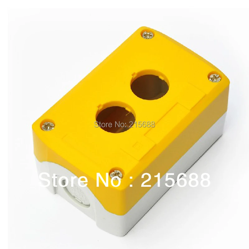 

2015 NEW Saipwell 106*68*54mm Bright color TWO GANG YELLOW TYPES HOT SELL ELECTRICAL PUSH BUTTON PANEL BOX SBX02