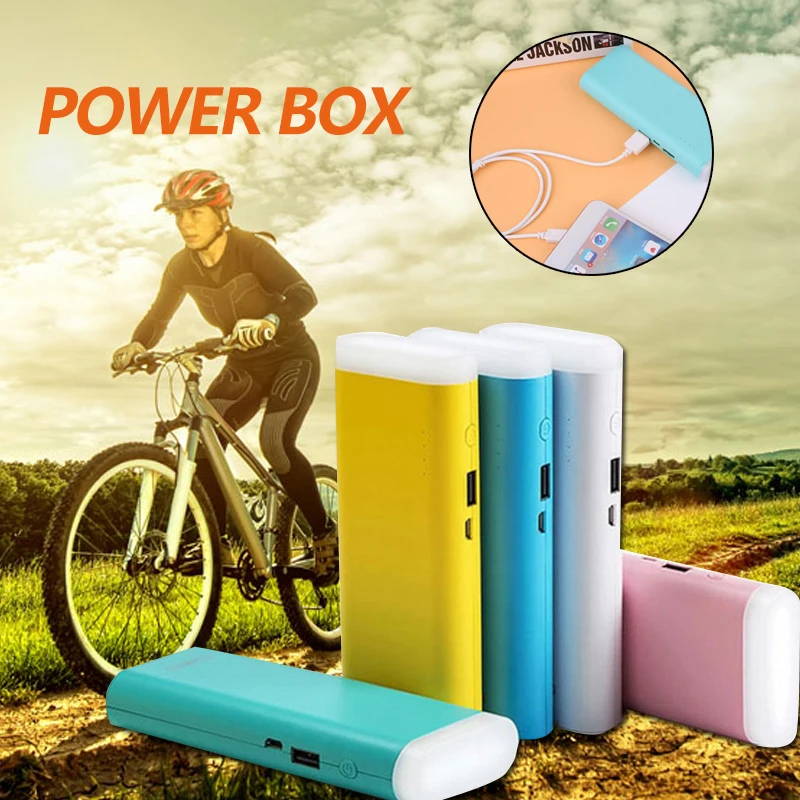 

2018 Power Bank Case Battery Charger Battery Holder Durable Travel for Smart Phone Portable Power Bank Case 5X 18650 Battery