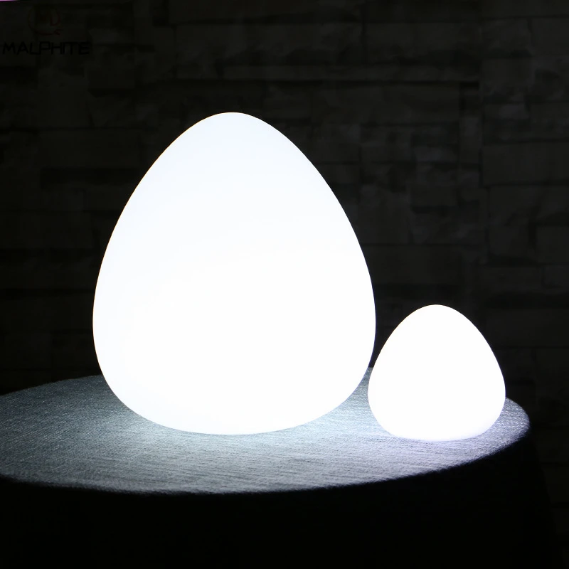 

LED Colorful Egg Night Light Remote Charge Bar Outdoor Color Decorative Night Lamp Waterproof Candle Small Moon Lamp Luminaria