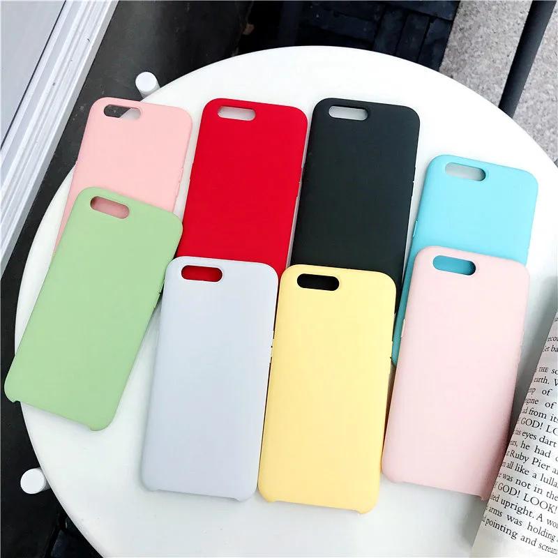 

Fashion Multicolor Liquid Silicone Phone Case Protective Color Solid Candy Mobile Shell Mobile Phone Accessories